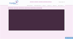 Desktop Screenshot of cryo-save.com
